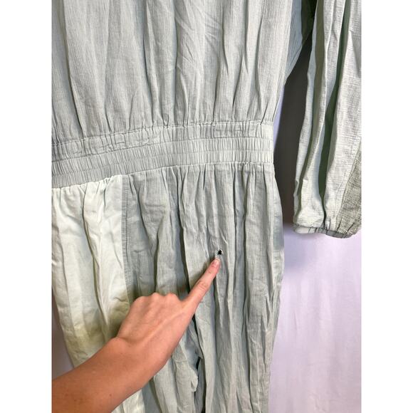 PARADISED Kelsey Track Suit Sporty Zip Jumpsuit Color Block Green Size L $450 - Picture 10 of 13